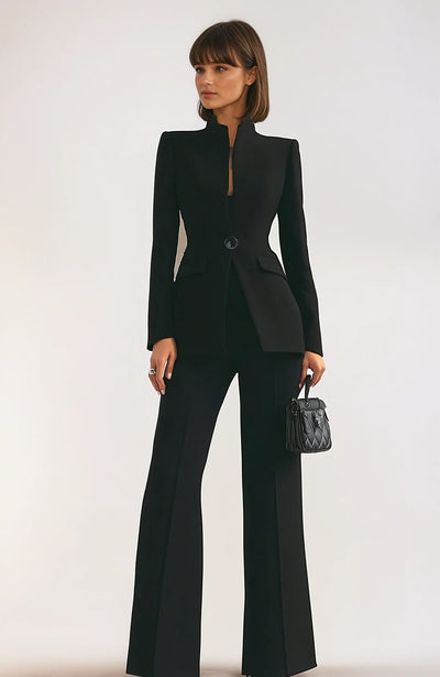 Élégance Royale™| Tailleur Élégant avec Blazer et Pantalon - Post-cyber monday 70% de réduction