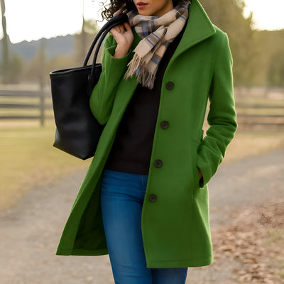 Averra™ – Manteau Long Classique et Élégant