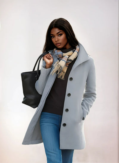Averra™ – Manteau Long Classique et Élégant