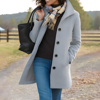 Averra™ – Manteau Long Classique et Élégant