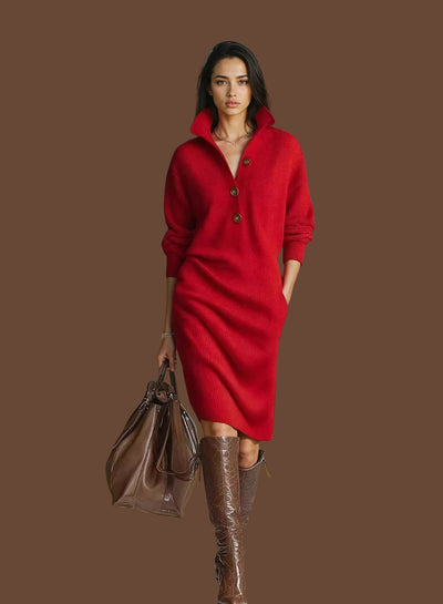 Chloé™ | Robe en Maille Chaude, Élégante et Confortable - Post-cyber monday 70% de réduction