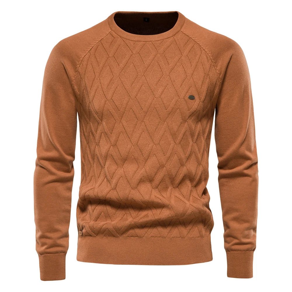 Bastien Noble™ | Pull homme à motif losange