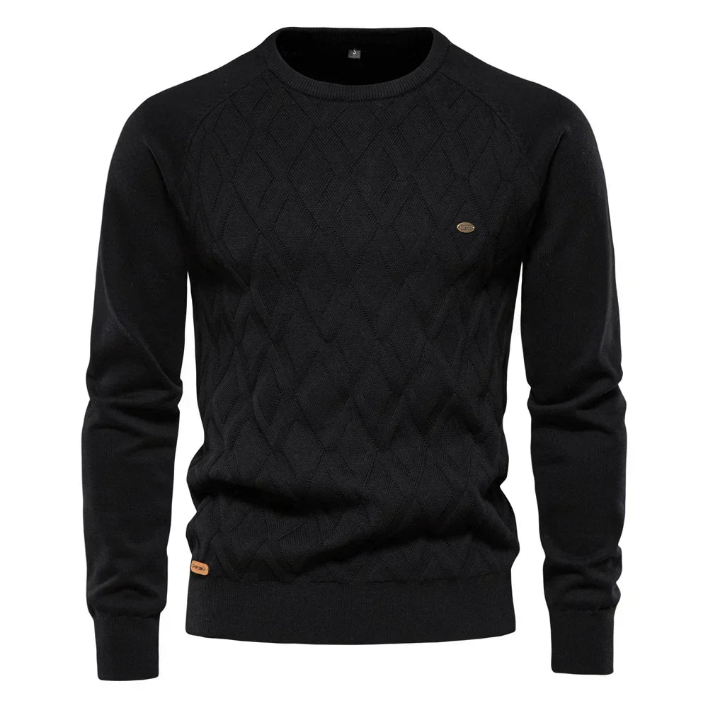 Bastien Noble™ | Pull homme à motif losange