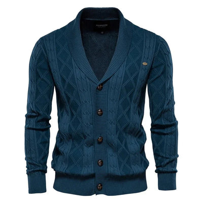 Mathis Élégance™ | Cardigan pour homme avec patte de boutonnage