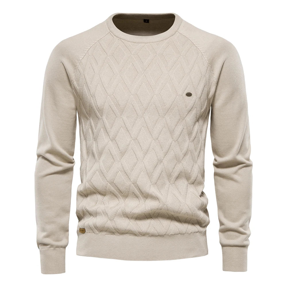 Bastien Noble™ | Pull homme à motif losange