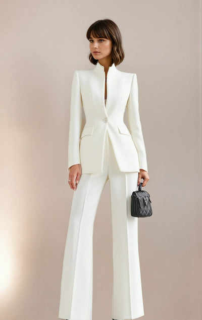 Élégance Royale™| Tailleur Élégant avec Blazer et Pantalon - Post-cyber monday 70% de réduction